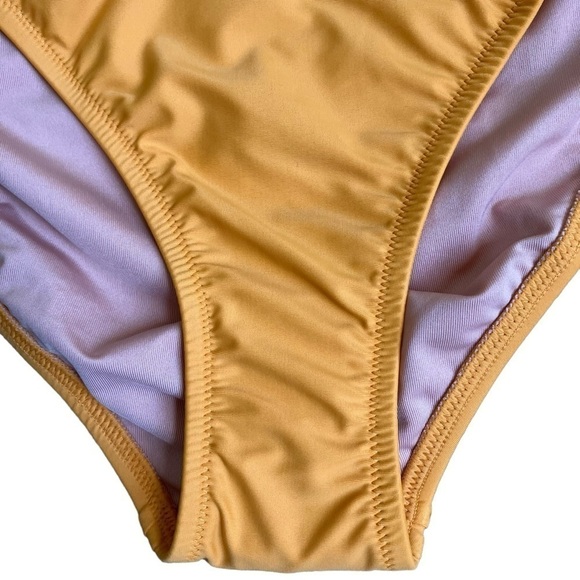 NWT J. Crew Scrunchie Strap Full-coverage Bikini Bottom Dark Yellow Sz XL - Picture 11 of 12